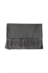 Ancient Madder Silk Scarf - Grey/Burgundy/Forest