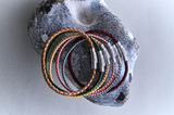 Braided Leather Sterling Silver Bracelet – Forest