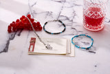 Matte Black Onyx bracelet with Turquoise and polished sterling silver accents