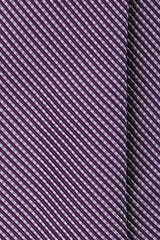 3-fold Striped Silk Jacquard Tie - Purple / Lilac - Brunati Como®