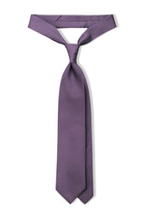 3-fold Striped Silk Jacquard Tie - Purple / Lilac - Brunati Como®