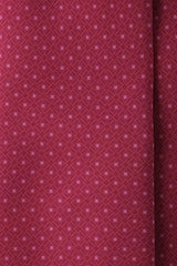 3-Fold Rosetta Pattern Printed Silk Tie - Punch Pink - Brunati Como