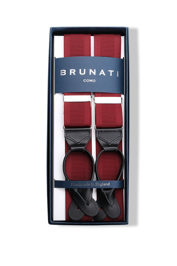 Solid Elastic Braces - Red - Brunati Como®