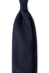 Magic Cashmere Houndstooth Tie - Royal Blue/Navy - Brunati Como