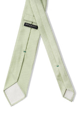 3- Fold Untipped Houndstooth 40oz Silk Tie - Pistachio Green - Brunati Como®