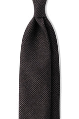 Magic Cashmere Houndstooth Tie - Anthra/Camel - Brunati Como