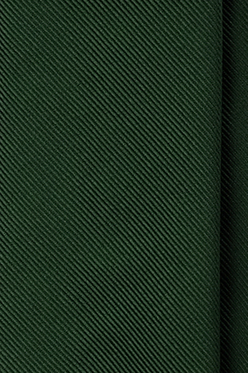 3-Fold Untipped Solid Repp Tie - Green - Brunati Como®