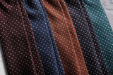 3-Fold Silk Wool Pindot Jacquard Tie - Blue - Brunati Como