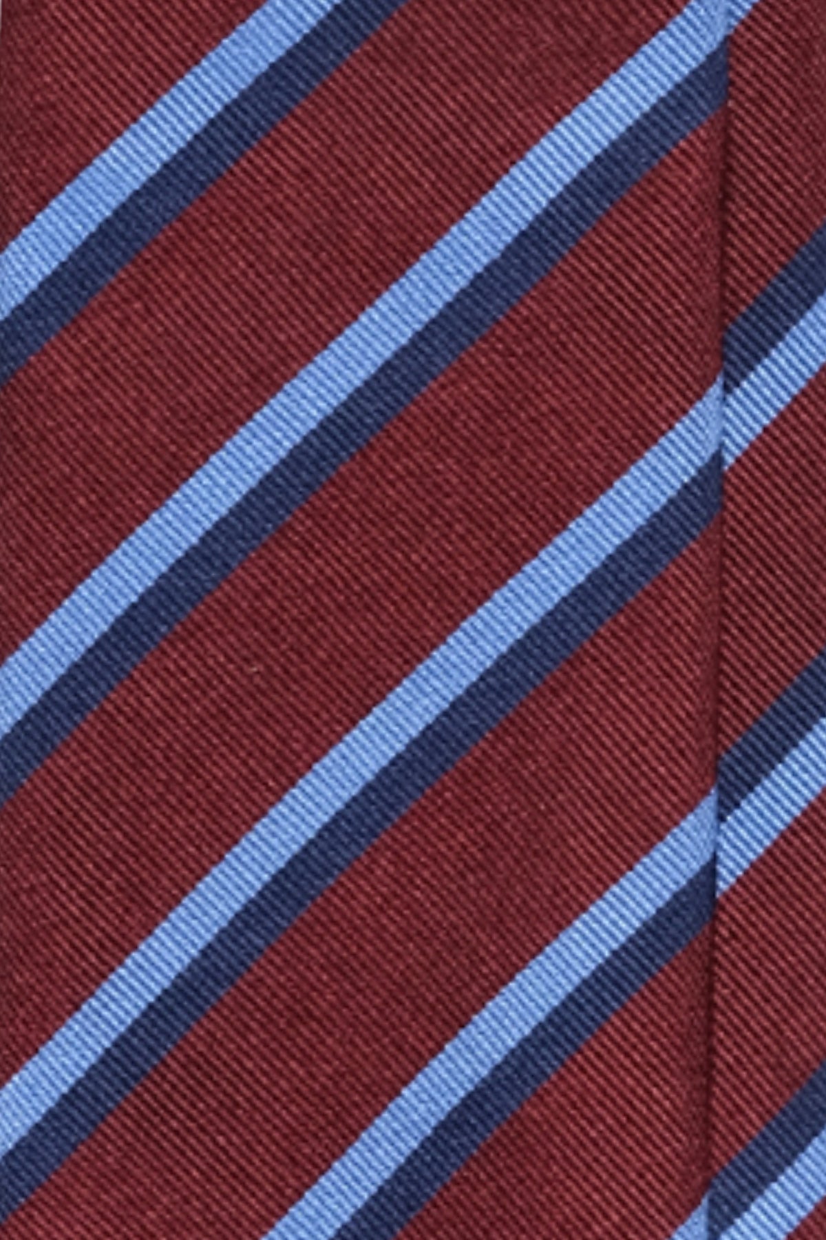 Repp Silk - Burgundy / Light Blue / Navy | Brunati Como®