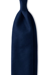 Double Face Vitale Barberis Canonico Cashmere Tie - Dark Navy - Brunati Como