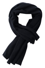 Natural Cashmere Scarf - Black - Brunati Como