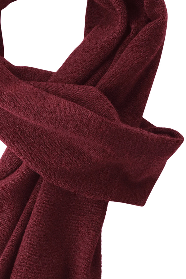 Natural Cashmere Scarf - Bordeaux - Brunati Como