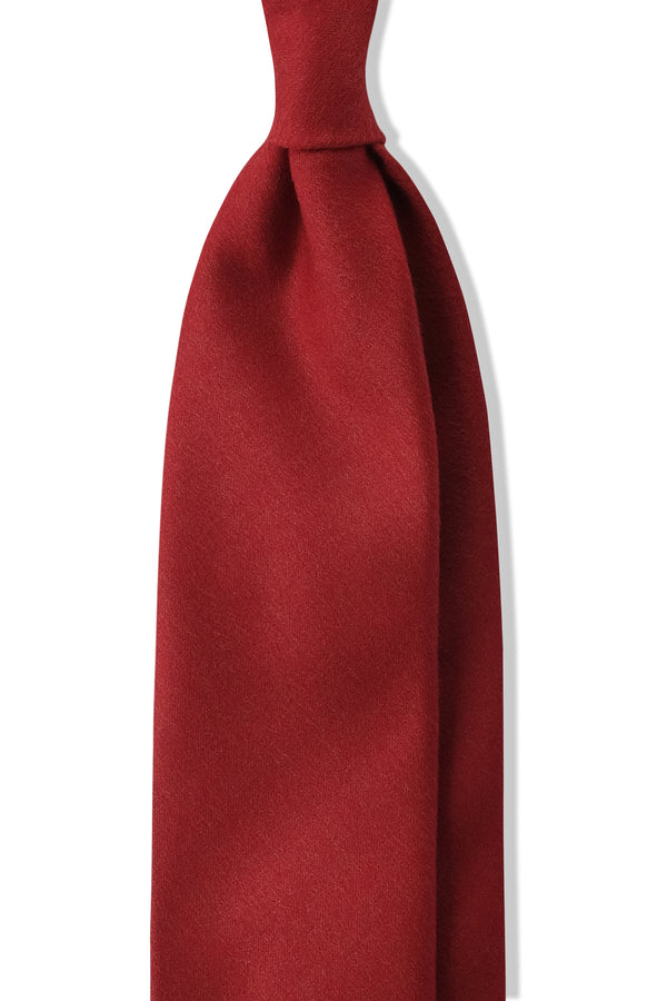 Double Face Vitale Barberis Canonico Cashmere Tie - Red - Brunati Como