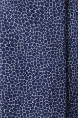 3-Fold Pebbles of Como Printed Silk Tie - Blue/Off-White - Brunati Como