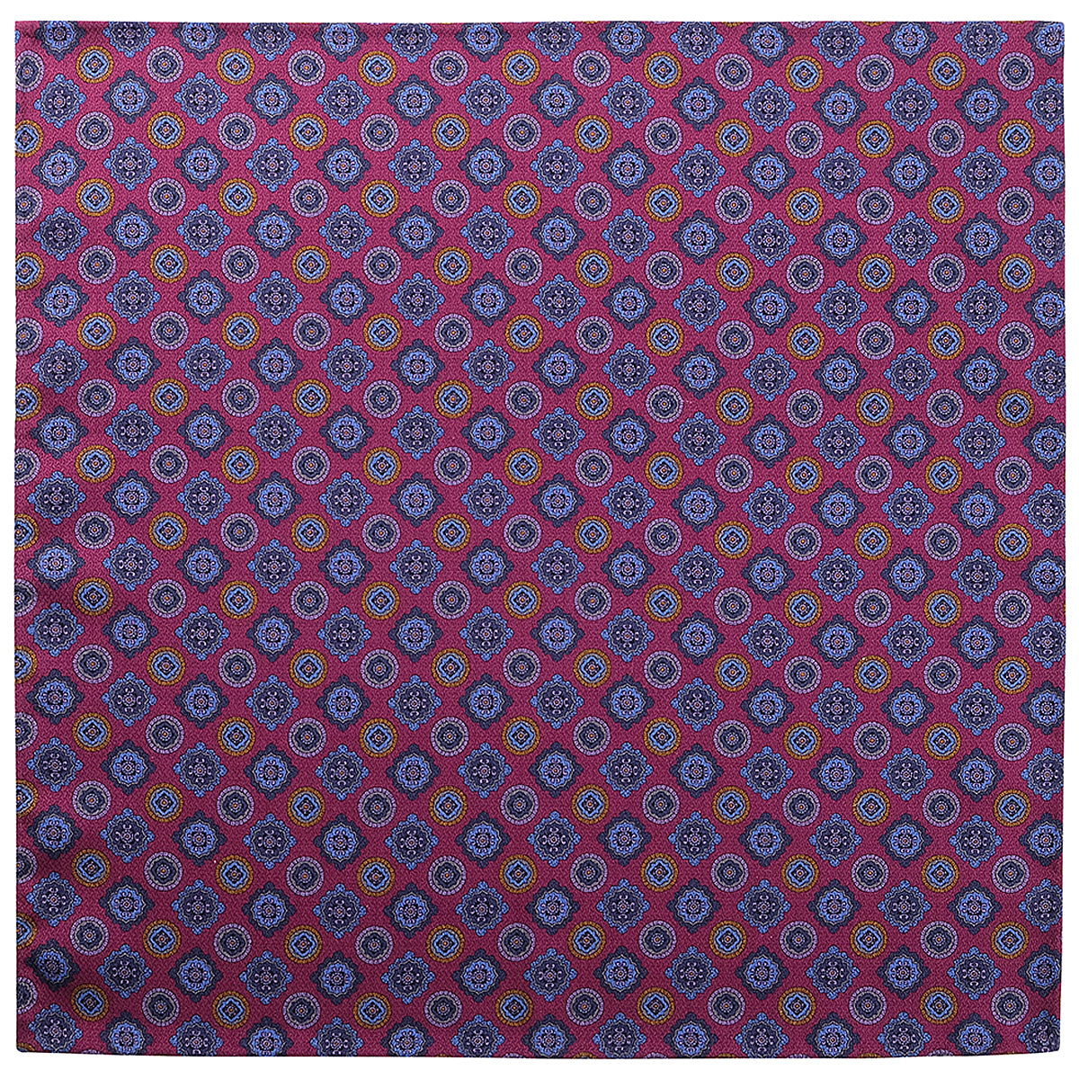 Doubleface Handrolled Silk Pocket Square - Dark Fuchsia– Brunati Como