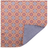 Doubleface Handrolled Silk Pocket Square - Apricot - Brunati Como