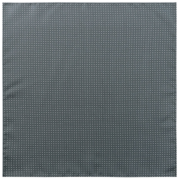 Handrolled Pindot Pocket Square - Grey/White - Brunati Como