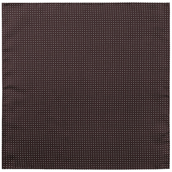 Handrolled Pindot Pocket Square - Brown/White - Brunati Como