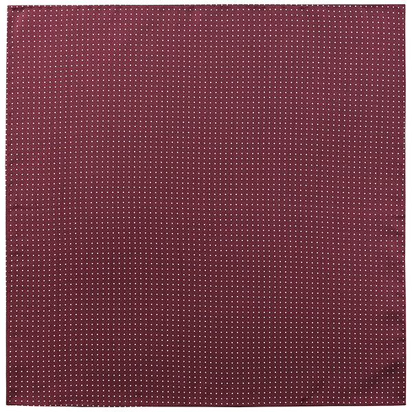 Handrolled Pindot Pocket Square - Burgundy/White - Brunati Como