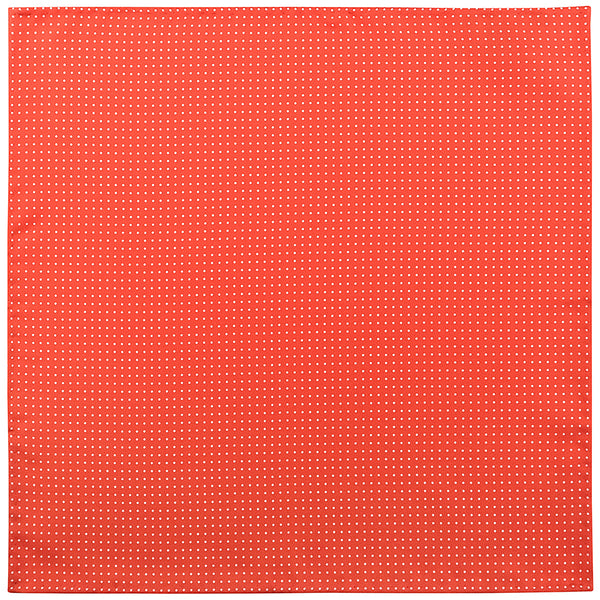 Handrolled Pindot Pocket Square - Orange/White - Brunati Como