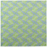 Handrolled Paisley Pocket Square - Mint Green/Light Blue/White - Brunati Como