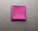 Handrolled Pindot Pocket Square - Pink/White - Brunati Como