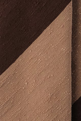 3-Fold Blockstriped Silk Shantung Tie - Brown / Beige - Brunati Como
