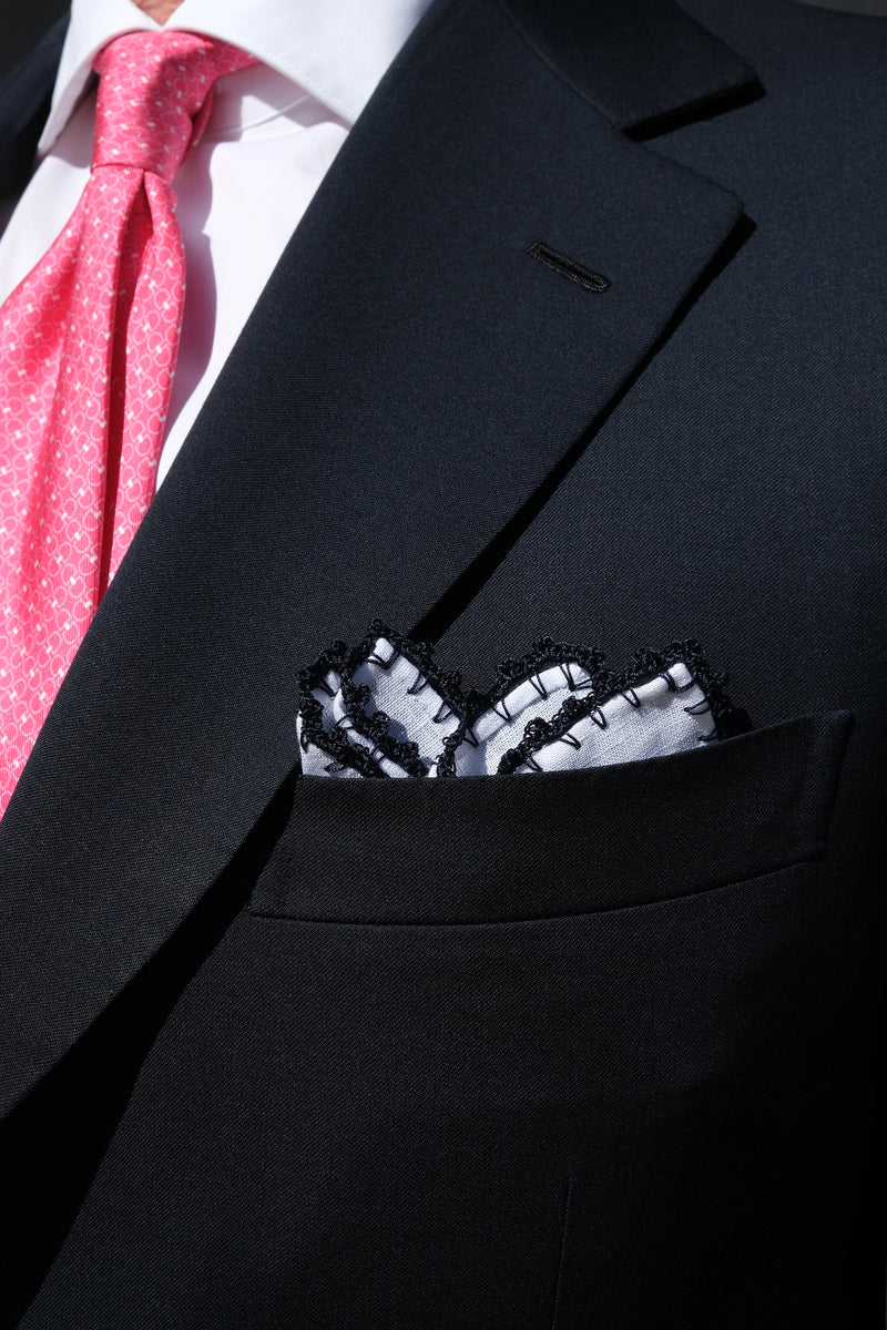 3-Fold Horsebit Printed Silk Tie - Pink Brunati Como 3-Fold Horsebit Printed Silk Tie - Pink Brunati Como
