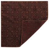 Doubleface Handrolled Flannel Pocket Square - Burgundy Rust - Brunati Como