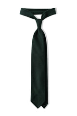 3-FOLD UNLINED Cashmere Tie - Forest - Brunati Como