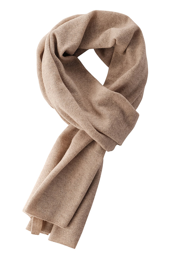 Natural Cashmere Scarf - Light Beige - Brunati Como