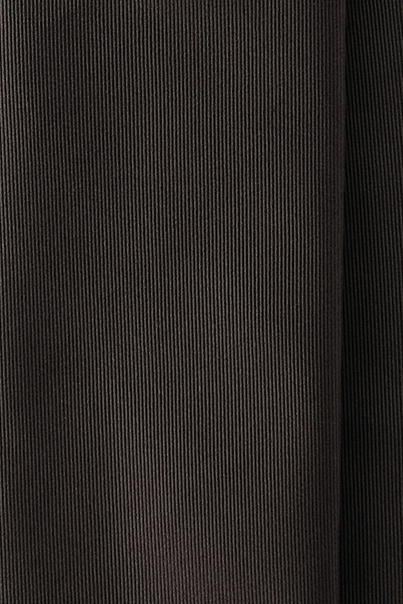 3-Fold Doubleface Solid Silk Tie - Black - Brunati Como