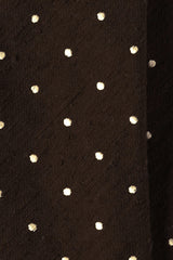 3-Fold Polka Dot Shantung Silk Tie – Brown - Brunati Como