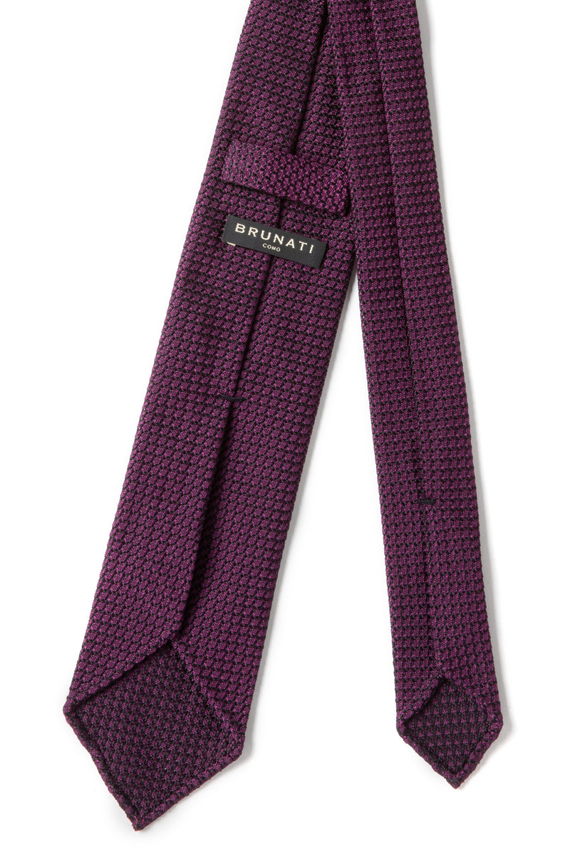 Plain Silk Grenadine Garza Grossa Tie | Brunati Como