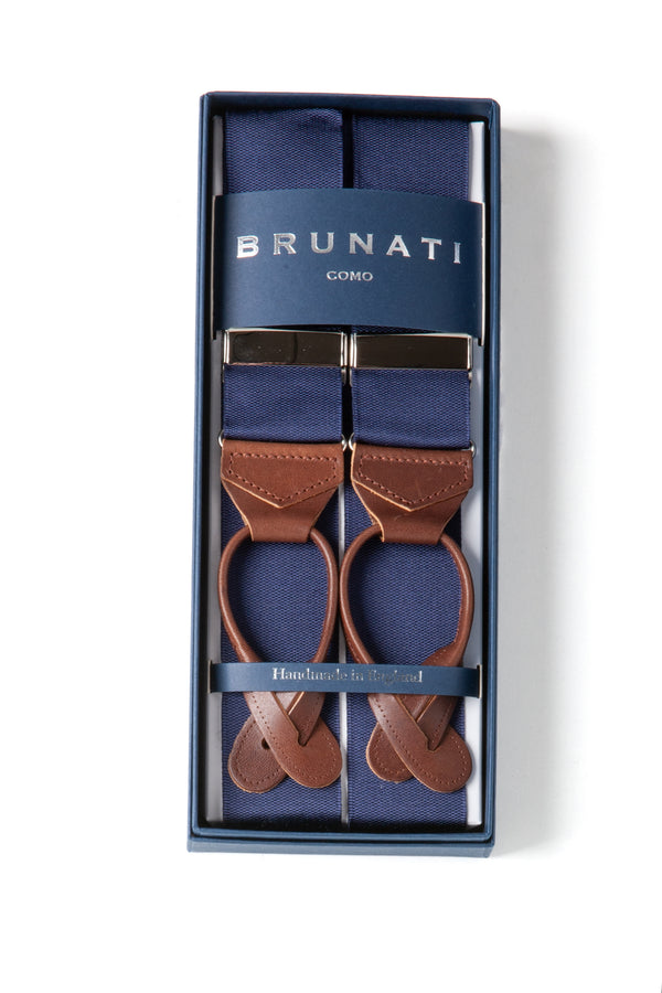 Rigid Braces | Blue Suspenders | Brunati Como | Albert Thurston