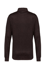 Brown Cashmere Silk Knitted Polo - Brunati Como