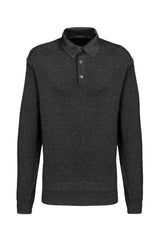 Grey Cashmere Silk Knitted Polo - Brunati Como